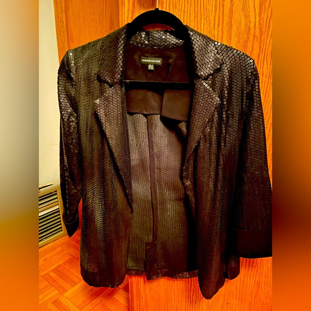 Black sequin blazer